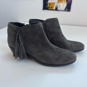 Sam Edelman Paige Gray Suede Ankle Boots, size 6.5M